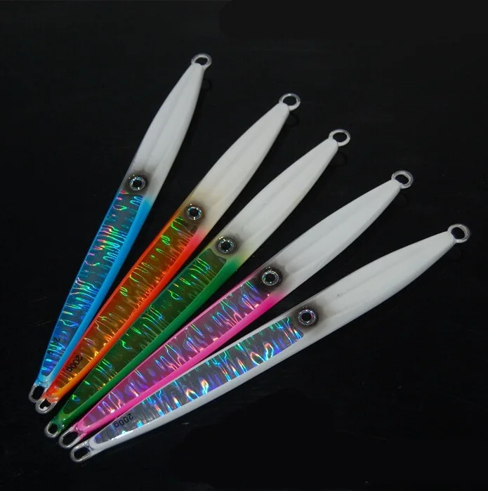 5pcs Micro Butterfly Jigs Luminous Fishing Bait Lures Slow Lead Snapper Jigging 40g/60g/80g/100g/200g Crankbait Sink Baits | Спорт и