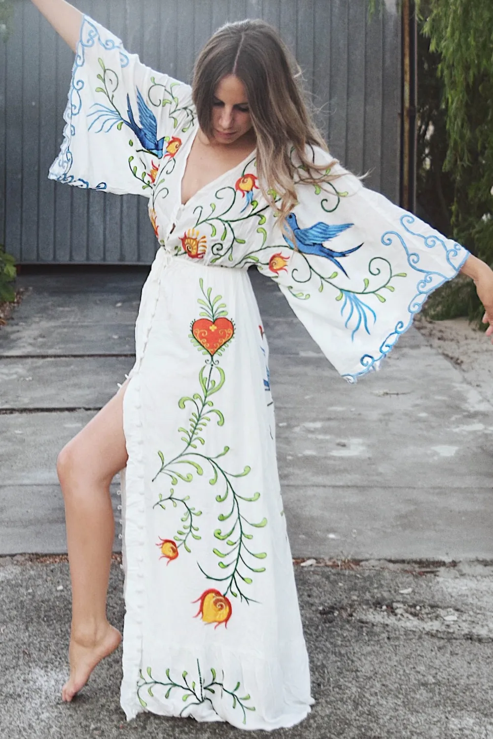 maxi neck design images