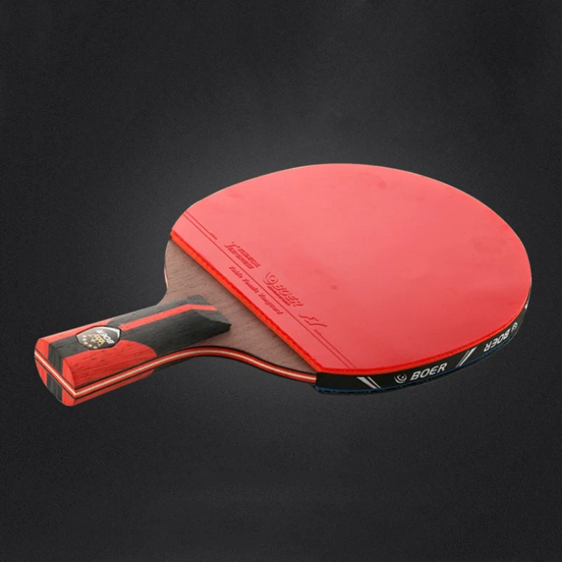 

Professional Table Tennis Paddle Ping Pong Racket Soft Sponge Rubber Ergonomic Long/Short Handle Table Tennis Racket