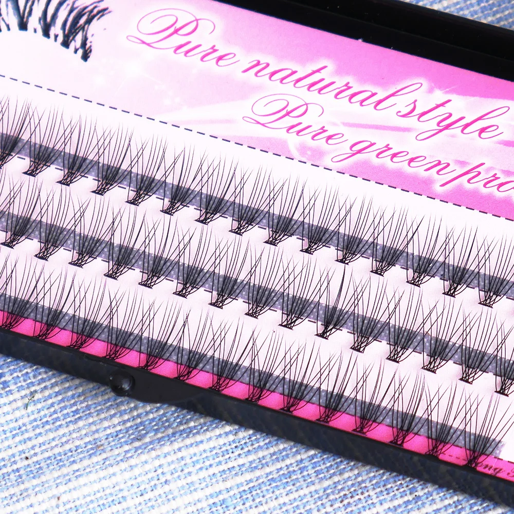 

New Fashion 60pcs Professional Makeup Individual Cluster Eye Lashes Grafting Fake False Eyelashes Natural Long Eye Lashes