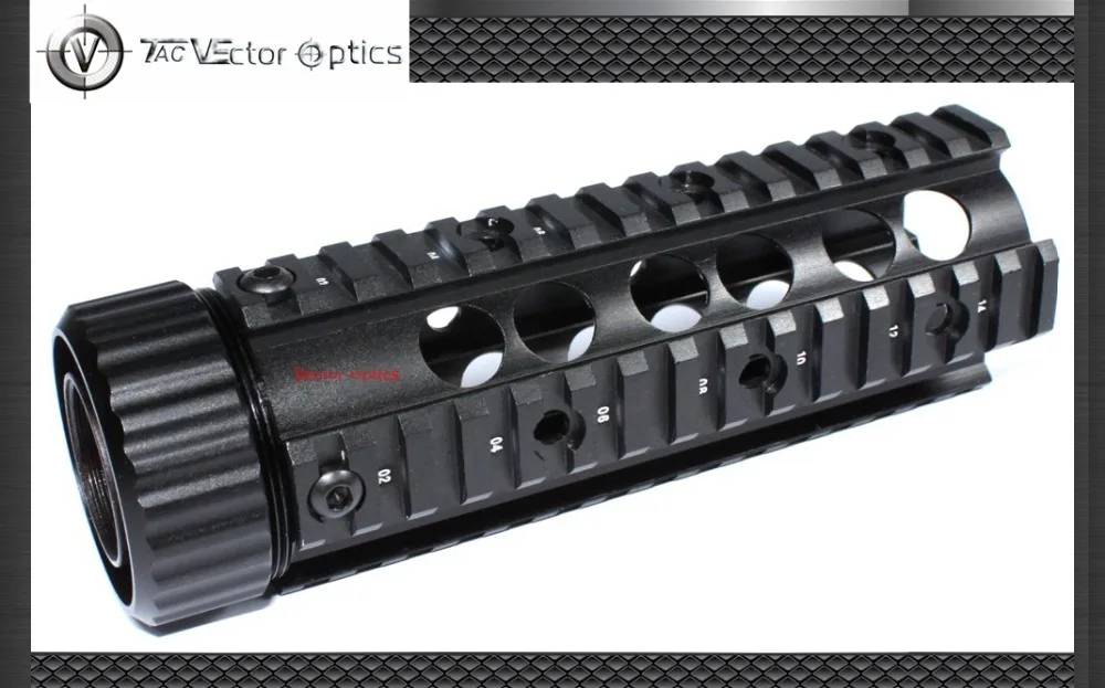 

Vector Optics Free Floating RAS Hand Guard Carbine Length Quad Pictinny Rail Mount System fit Colt Bushmaster DPMS