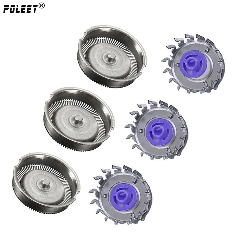 Poleet 3 компл./лот Сменная головка для бритвы HQ3 Philips лезвие HeadHQ55 HQ56 + HQ4 6695 6879/HQ6695/HQ48