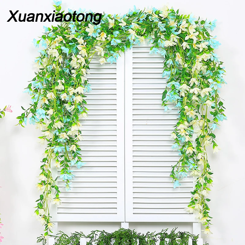 

Xuanxiaotong 3pcs/set Artificial Lilium Link Flowers Vine Hawaii Wedding Party Supplies Decoration Mariage flores artificiales