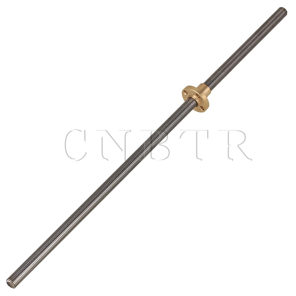 

CNBTR L300mm x 1mm Lead T8 Stainless Steel Lead Screw Z Axis Nut Lead for 3D Printer