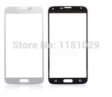 100pcs/lot DHL Shipping Black White Grad A +++ Quality Front Glass Lens For Samsung Galaxy S4 Zoom C101 With Logo