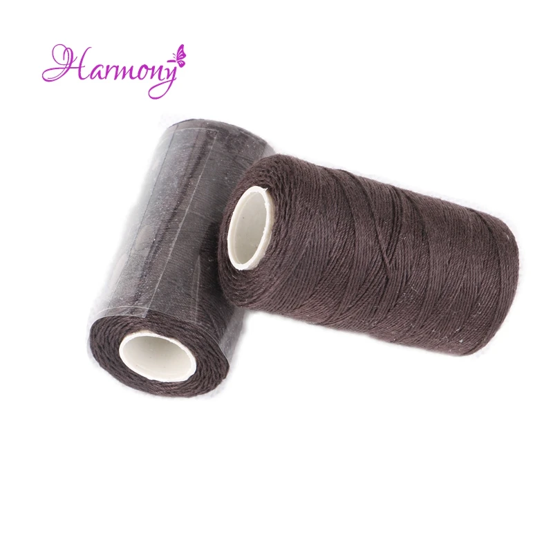 5-boxes-brown-color-cotton-thread-for-hair-extension-12yards-110m-machine-cotton-sewing-thread-european-quality