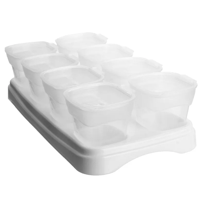 Buy 8x70ml Baby Box Weaning Food Storage Containers Freezing Cubes Feeding Pots