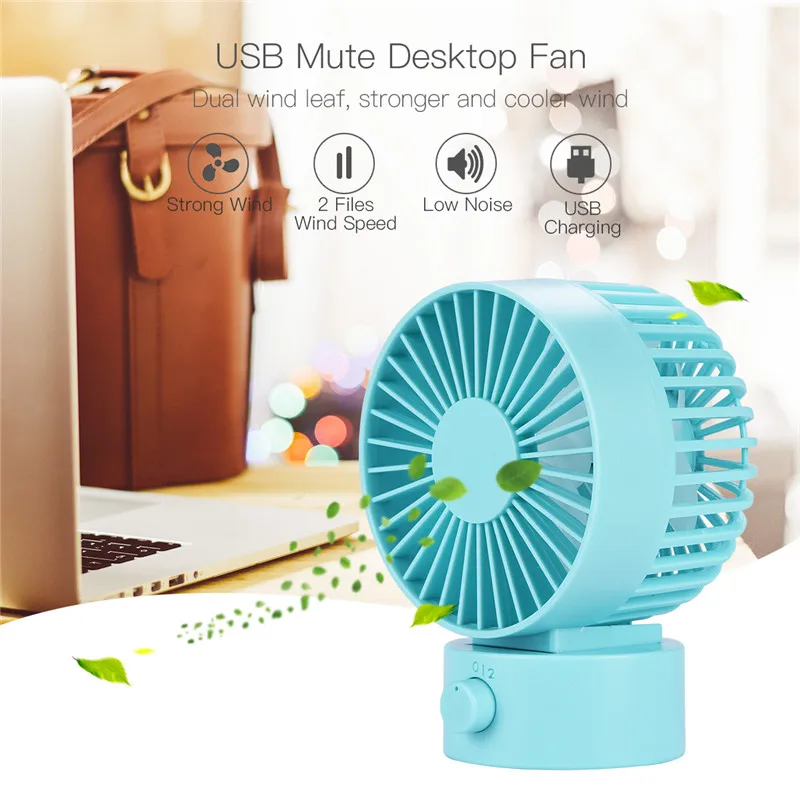 

Portable Fan Ventilation Usb Desktop Fan Portable Small Fan For Student Dormitory Office Travel Fans 2 Files Adjustable Speed