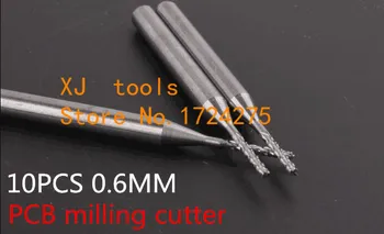 

10PCS 3.175*0.6mm CNC machine Engraving Edge Cutter,solid carbide PCB End Mill,PCB corn milling cutter,Mini Milling cutter bit