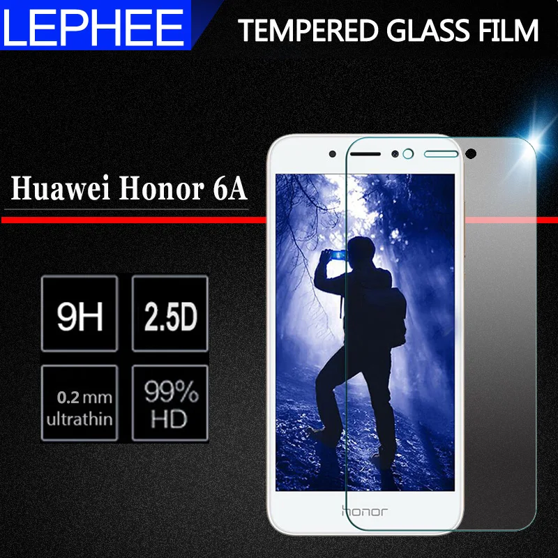 Закаленное стекло для Huawei Honor 6A 2 шт. защитная пленка экрана 6 A Защитное DLI TL20 7A