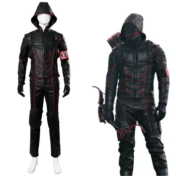 

Arrow Dark Arrow Cosplay Costume Tommy Merlyn Outfit Full Set Uniform Halloween Party Superhero Costume Adult Men