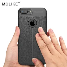 

MOLIKE For iPhone 8 Case Soft TPU Leather Texture Silicone Cover For iPhone SE 5S 5 7 6 S 6s 8 Plus X XR XS MAX Phone Case Coque