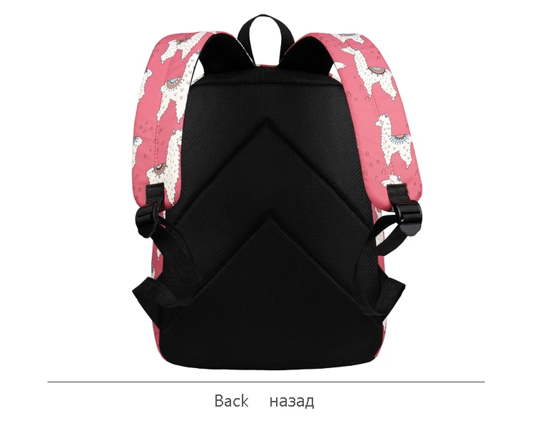 WINNER Backpack Cute Alpaca Print School Backpack Teenager Girls Water Repellent Fabric Laptop Bags Travel Mochila 2019 (5)