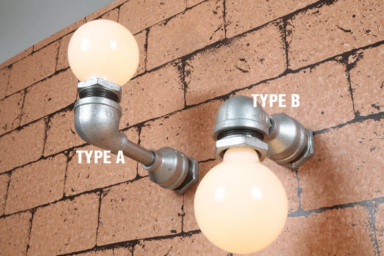 

Loft Vintage Nostalgic Industrial Lustre Water Pipe Edison Wall Sconce Lamp Resturant Hotel Bar Stair Home Decor Modern Lighting
