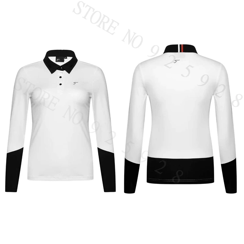 Lady Golf shirts Newest Autumn Long Sleeve Golf Aparrel Women Breathable Sport Golf Clothes Polo Shirts Tops Navy Red White