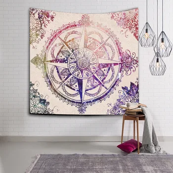 

Free Shipping 1pcs Mandala Tapestry Hippie Home Decor Wall Hanging Boho Home Tapestry Wall Sitting Blanket Tablecloth LSI03