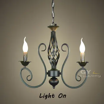 

black iron candle Pendant lights Loft Vintage Antique Art Deco Sconce Pendant hanging lamp fixture lampadari acciaio tree branch