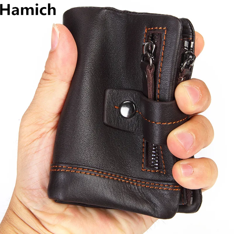 2018 new Classic Style Wallet Genuine Leather Men Wallets Short Male Purse Card Holder Wallet ...