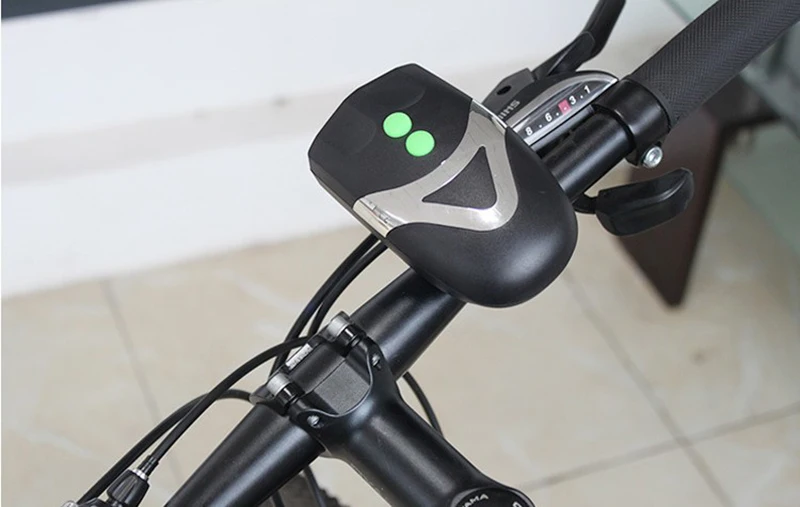 3 светодиодный велосипедный передний светильник, головной светильник, велосипедный фонарь, велосипедный передний светильник с Предупреждение льным звонком для велосипеда