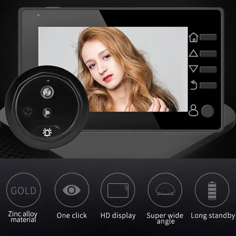 

W10 video doorbell 4.3 inch HD LCD Digital Wireless Video Intercom super night vision wide angle Camera with Video message funct