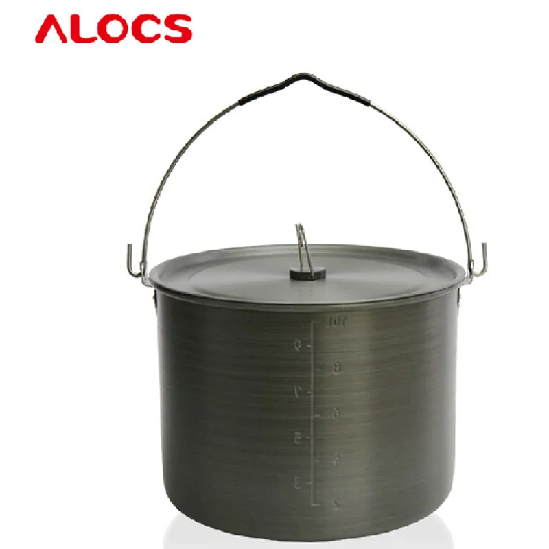 Alocs RT02 походная кухонная посуда 10.5L походная посуда Сверхлегкая Портативная Кемпинг, барбекю посуда для пикника горшок