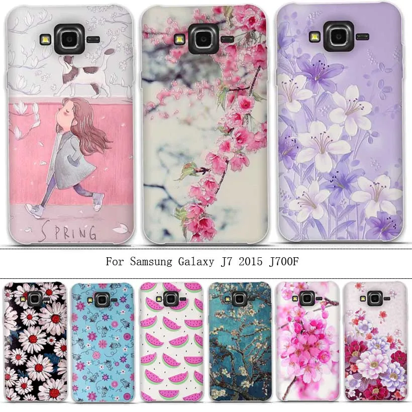 

For Samsung J7 2015 Case 3D Relief Painting Soft Silicon Back Cover for Samsung Galaxy J7 J700 SM-J700F Phone Covers TPU Cases