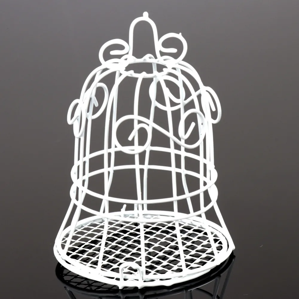 

Luxe White Bird Cage Wedding Party Gift Box Favor Hollow Metal Candy Chocolate Flower Decor Chocolate Candy Box Cage