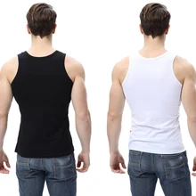 Мужские пикантные майки однотонные футболки без рукавов майки для бодибилдинга Стрингер майка для мускулистых мужчин плотное нижнее белье