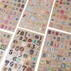 6sheets/lot English Alphabet Number Retro Sticker Album Diary Decoration DIY Decorative Stickers Handmade Stickers Scrapbooking ► Photo 2/6