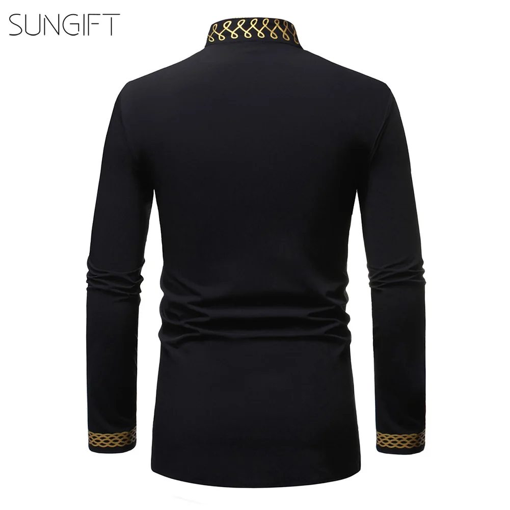 Платье мини SUNGIFT Dashiki с длинным рукавом и принтом 2019|Африканская одежда| |