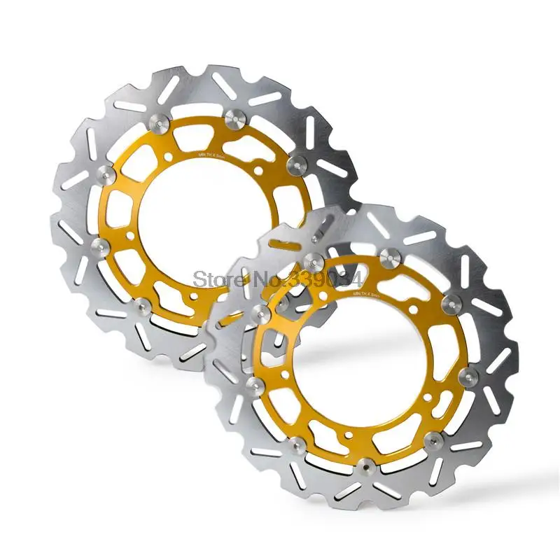 1 Pair Front Brake Disc Rotor for Yamaha YZF R1 2007 2008 2009 10 2011