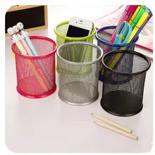 1 шт. высокое качество 5 цветов офисный Органайзер круглый косметический карандаш подставка для ручек канцелярский контейнер офисные принадлежности