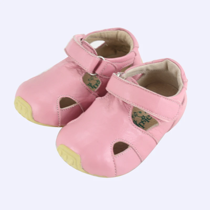 TipsieToes брендовые качественные кожаные детские мокасины; сандалии для мальчиков и девочек; Новинка года; Летние 63102; sapato infantil - Цвет: rose pink
