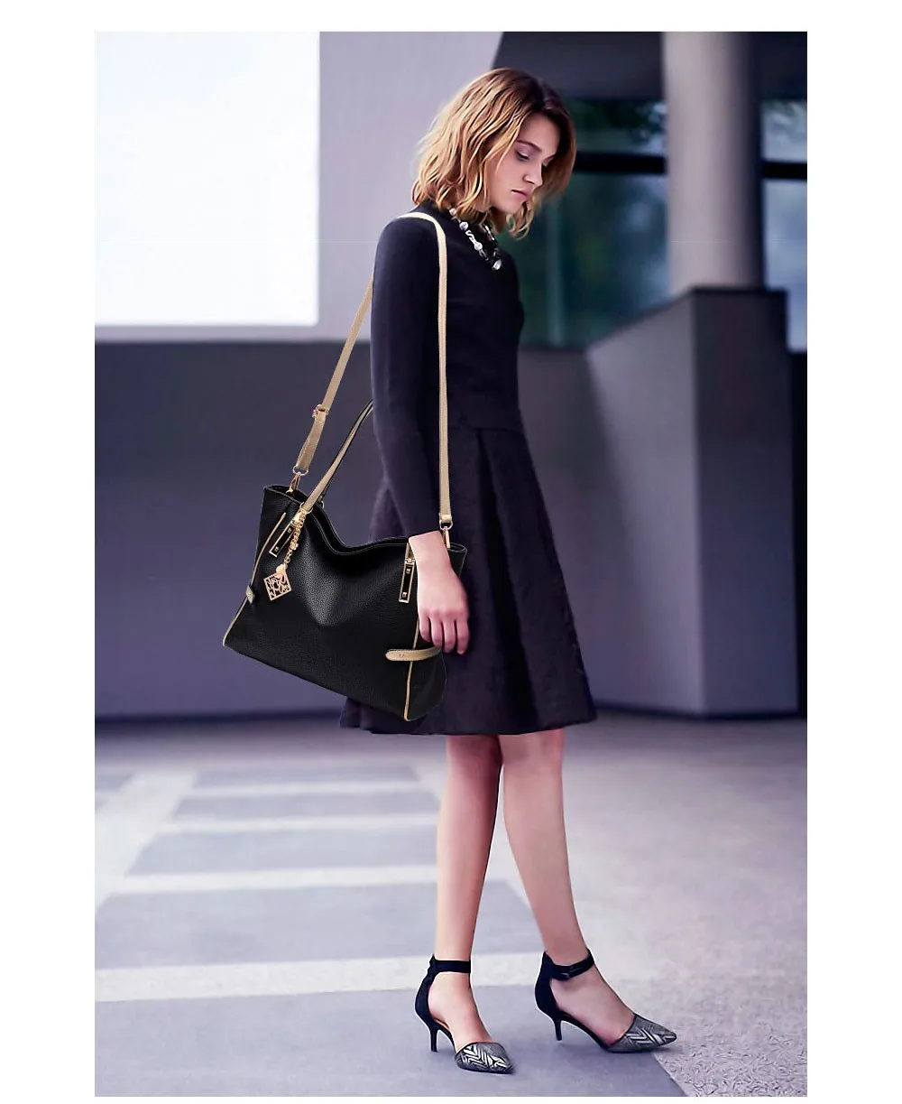 High Quality PU Leather Women Messenger Bag Big Shoulder Bag Large Capacity Totes Famous Brand Bolsa Feminina Herald Fashion New (2)