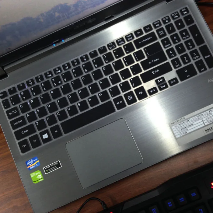 15 дюймов Силиконовая клавиатура для ноутбука Обложка для acer Aspire V5-572G V5-572 V5-573G VN7-591G V15 V5 572g V5-571PG V5-571G