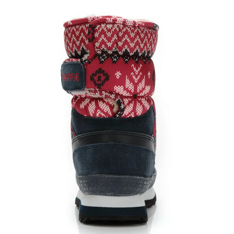 2017 family Women and children hot sell shoes warm antiskid boots free ship plus size 27 to 41 fashion waterproof flower boot