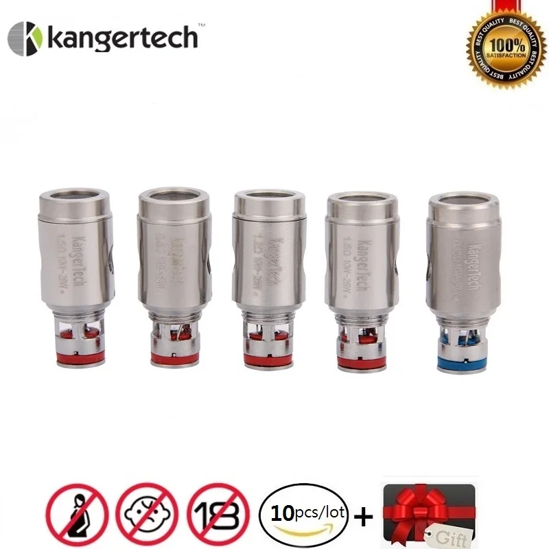 10 шт./лот KangerTech SSOCC катушка из органического хлопка нержавеющей стали для Subtank