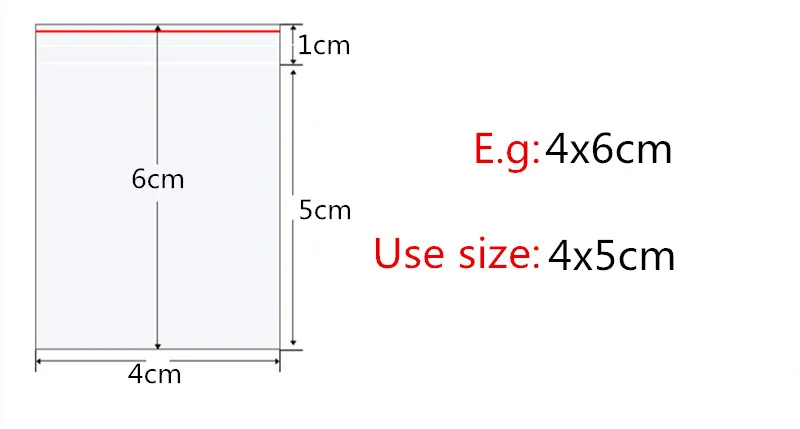 100 шт. 0,05/0,06/0,08 мм ПЭ прозрачный пакет на молнии ювелирных изделий конфеты Восстановленный Пластик полипрозрачный сумка 55