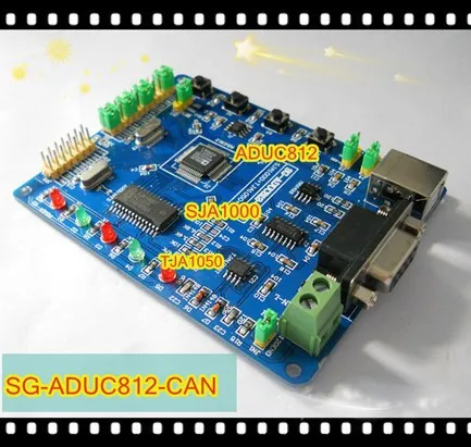 Бесплатная доставка Шина CAN Совет по развитию Модуль ADUC812/может SJA1000 Совет по развитию/422/485/AD
