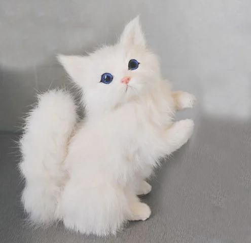 free shipping toy cats that look real cats for sale cat figurines-in ...
