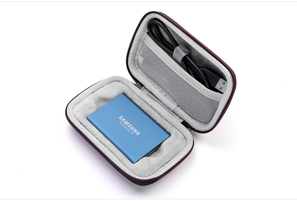 

New Hard EVA Shockproof Carry Case for Samsung Portable SSD T5 / T3 / T1 250GB 500GB 1TB 2TB USB 3.1 External Solid State Drives