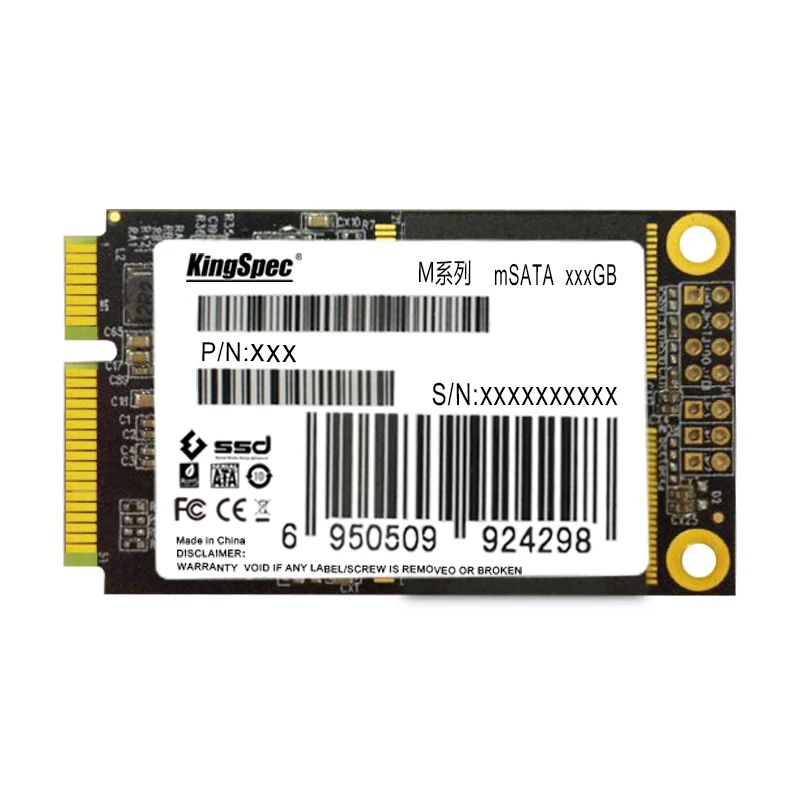 

L Kingspec MSATA SATA III 6GB/S SATA II SSD Hard Drive 30GB For Dell M4500 6500 For Asus EP121 For Lenovo Y560 Y460