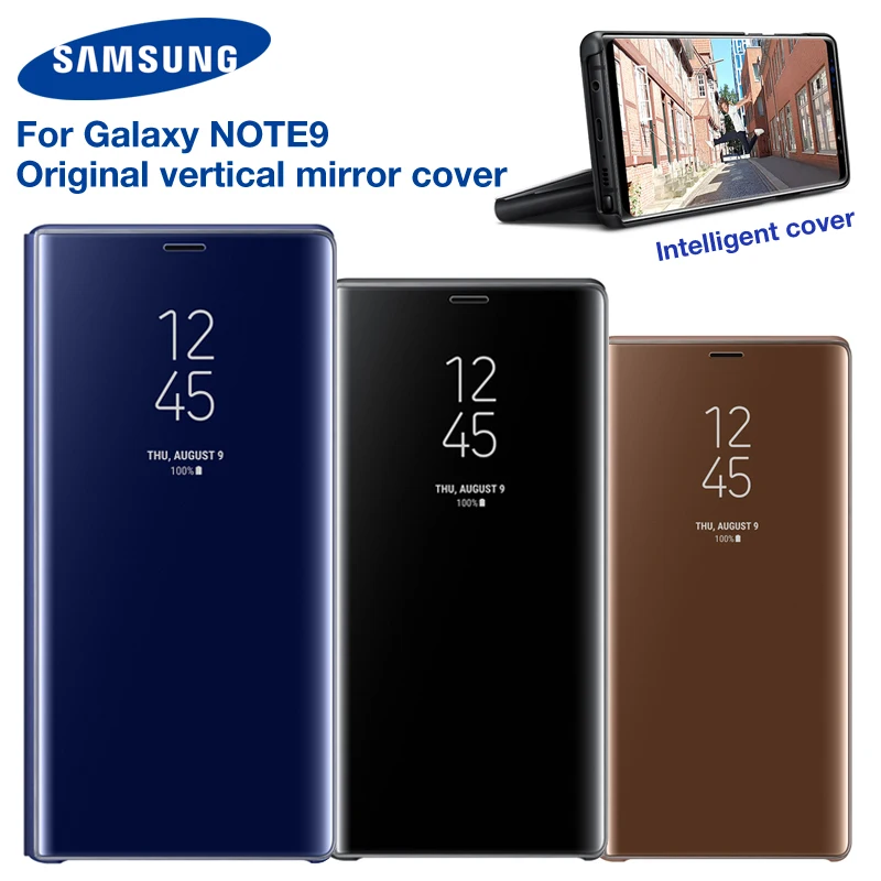 SAMSUNG Original Mirror Cover Clear View Smart Cover Phone Case For Samsung Galaxy Note 9 Note9 SM-N9600 Rouse Slim Flip Case (8)