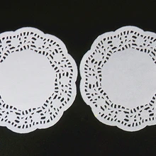 4,5 дюймов белые кружевные бумажные салфетки свадебное украшение для вечеринок маслостойкая фигурная бумага