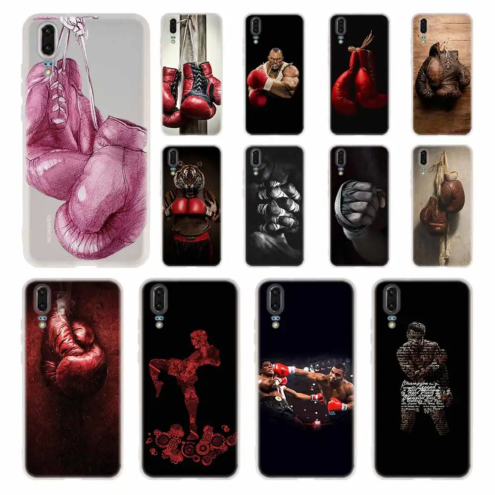 

MLLSE Boxing Case Silicone Soft TPU Cover For Huawei P30 P20 Pro P10 P9 P8 Plus Lite 2019 Cases