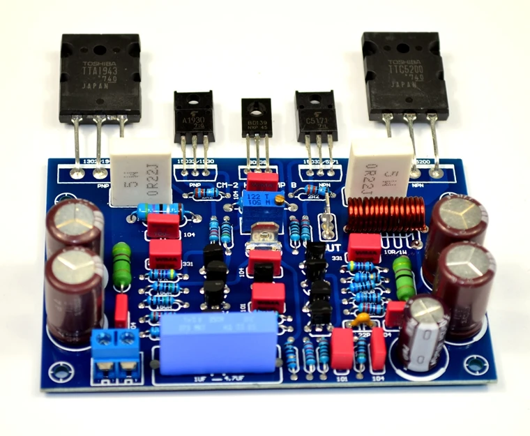 CM 2 полноразмерный симметричный дизайн Плата усилителя HiFi fever ttaeas TTC5200 120 Вт +
