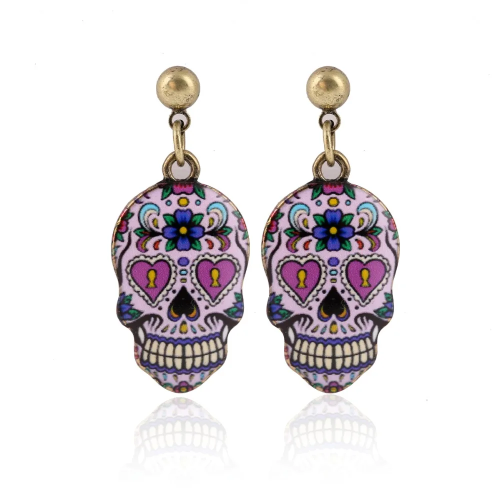 1 пара расширяемых сахаристых сладких причудливых фотографий Calavera празднование