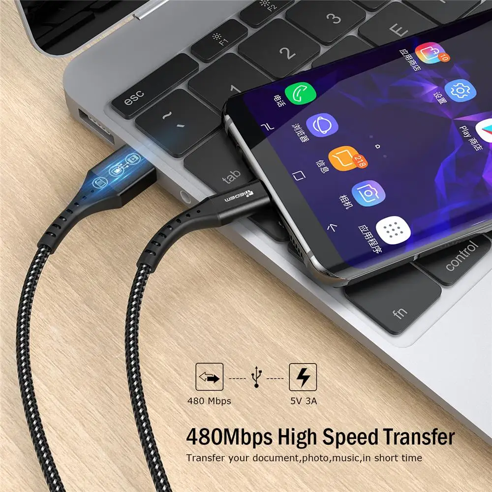 TIEGEM 3A usb type-C кабель для samsung Galaxy S9 S8 кабель передачи данных для быстрой зарядки для huawei mate 20 Pro Xiaomi Mi 8 usb type-C