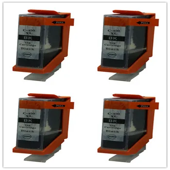 

hisaint 4 Pcs Black Ink Cartridge For Canon 450 PGI450 PGI-450 For PIXMA MG5440/MG5540/MG6340/MG6440 Ink jet Printer Free Ship