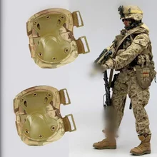 

Fighting necessary Tactical Military 2* Elbow Brace + 2* Knee Protective Pads Paintball Skate Airsoft Combat Police equipment